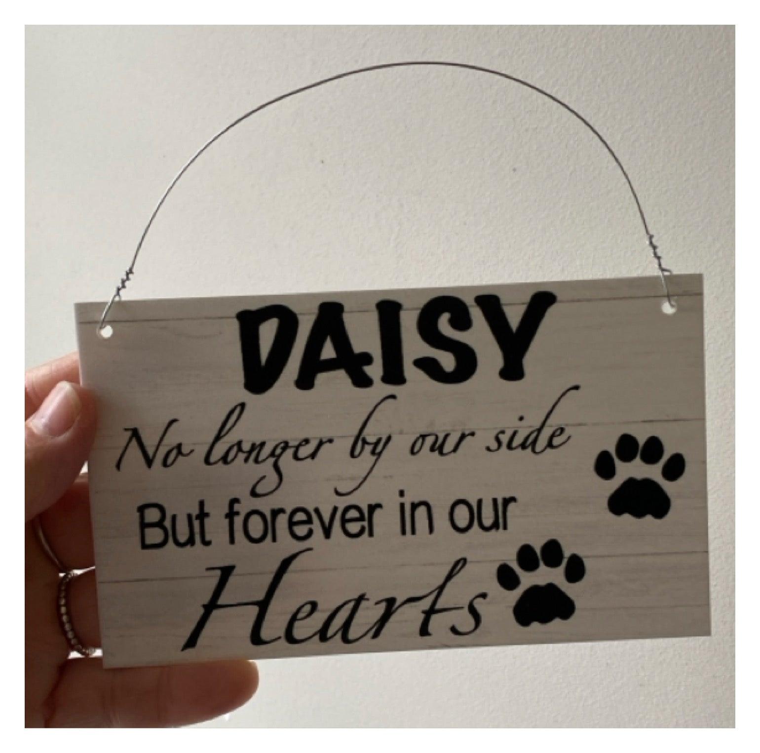 Memorial RIP Dog Cat Pets Personalised Custom Sign - The Renmy Store Homewares & Gifts 