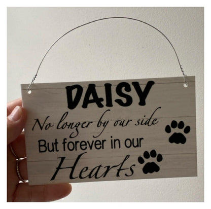 Memorial RIP Dog Cat Pets Personalised Custom Sign - The Renmy Store Homewares & Gifts 