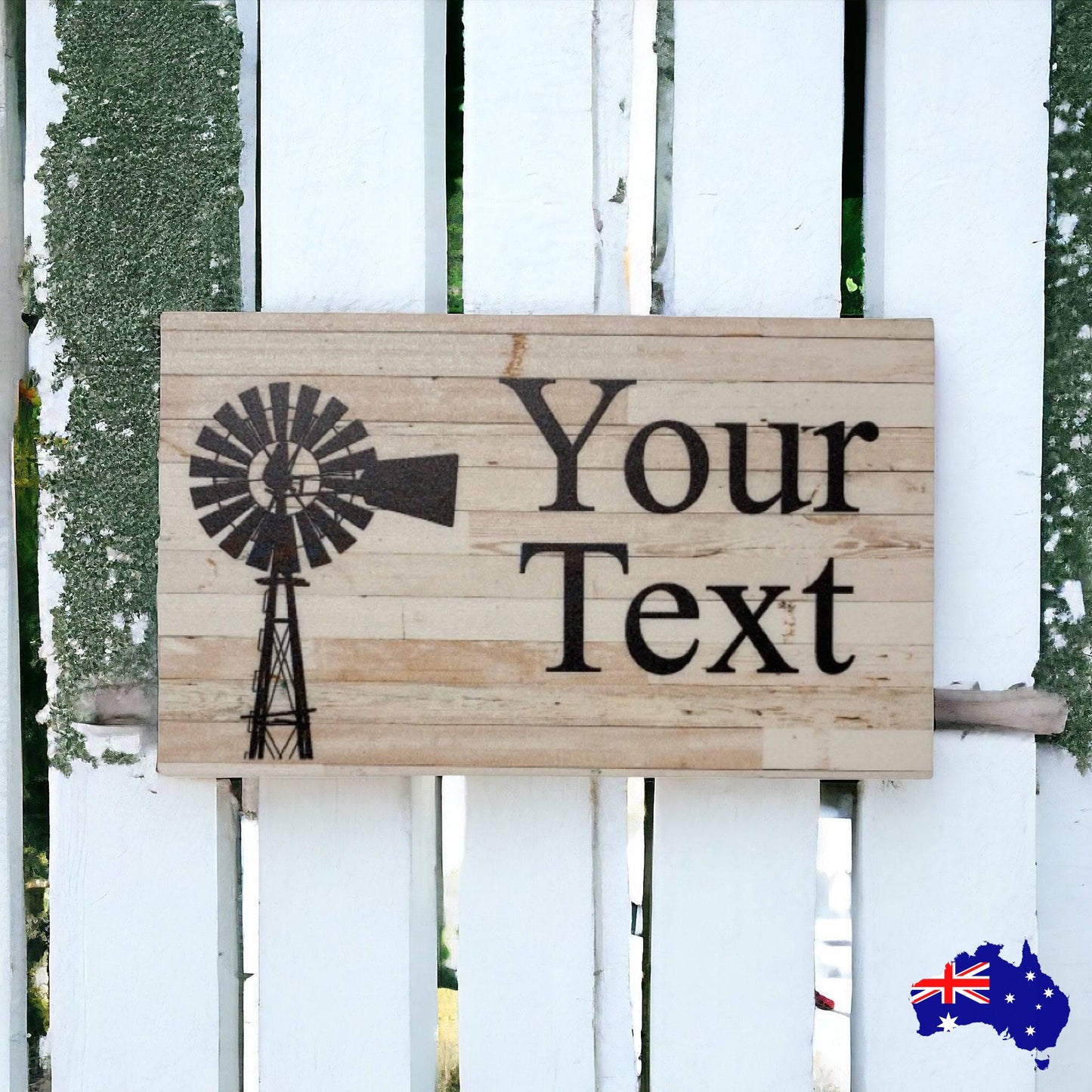 Windmill Country Custom Persoanlised Sign - The Renmy Store Homewares & Gifts 