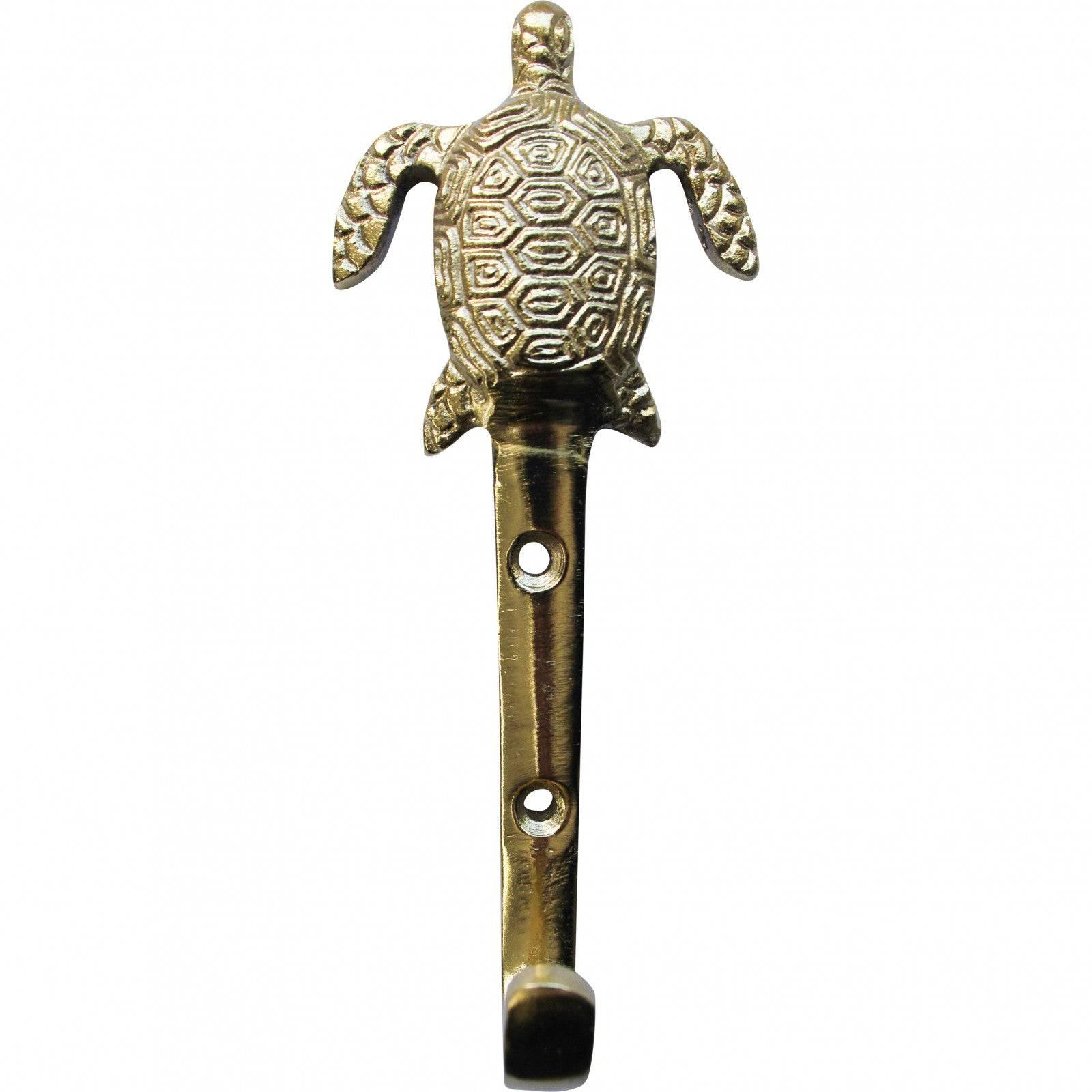 Hook Turtle Coastal Brass - The Renmy Store Homewares & Gifts 