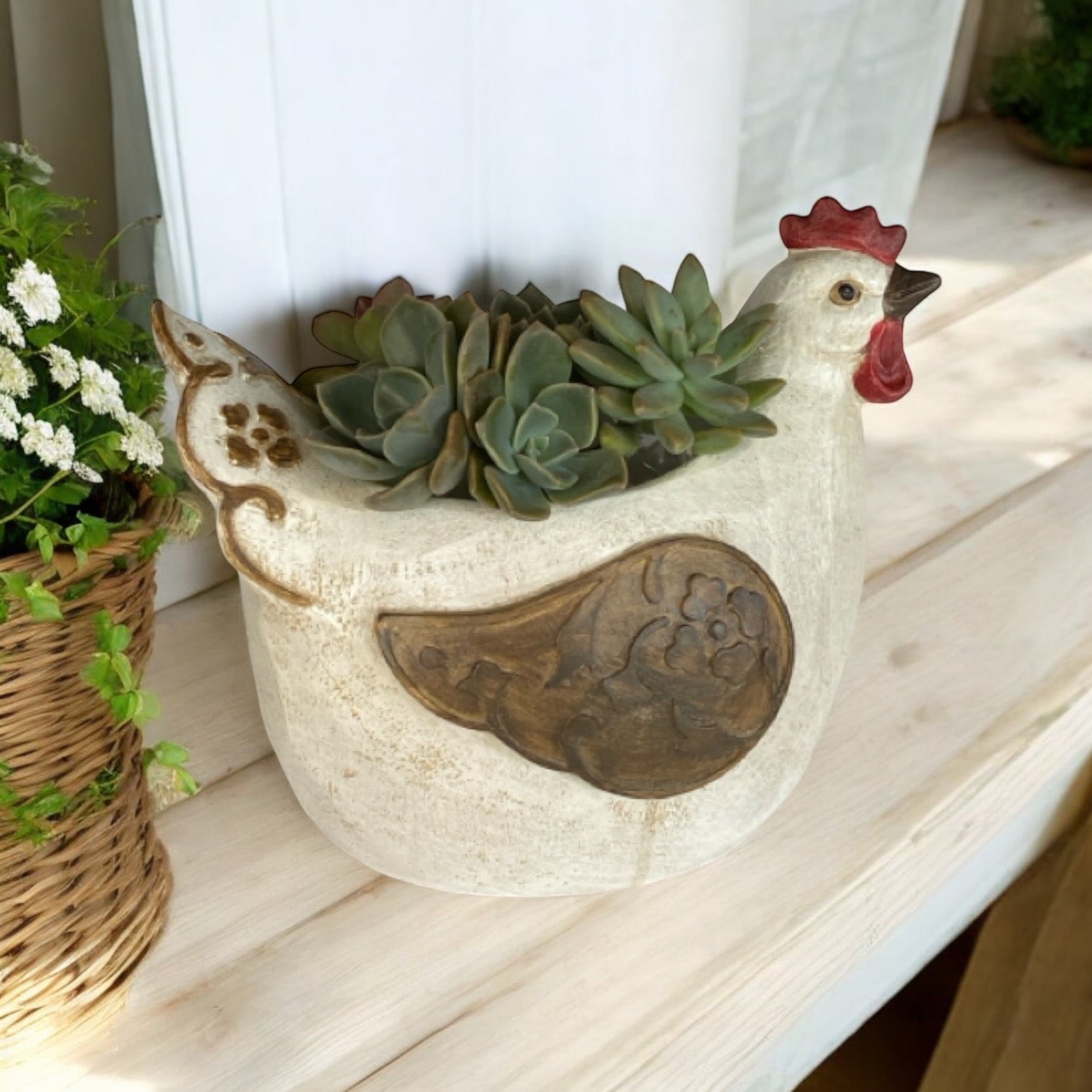 Chicken Hen Chook Plant Pot - The Renmy Store Homewares & Gifts 