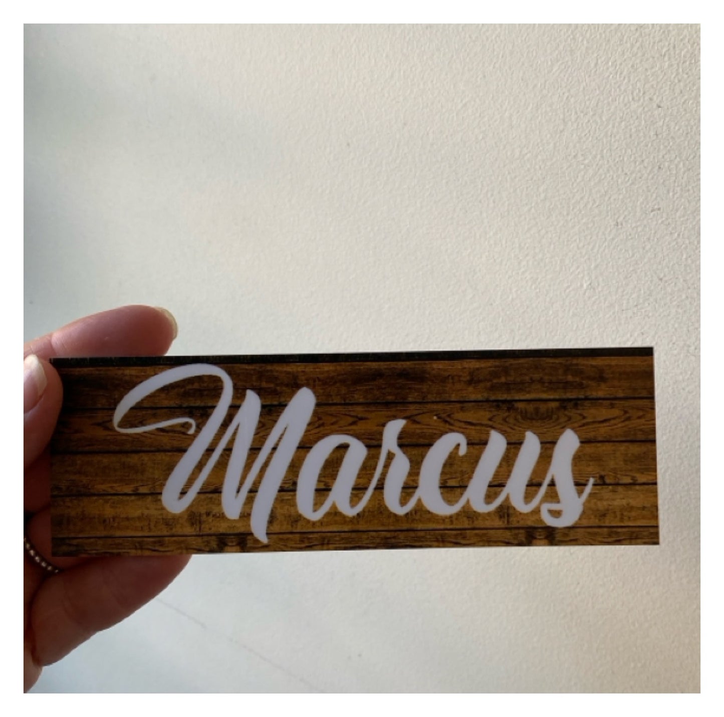 Label Name Custom Personalised Text Dark Sign - The Renmy Store Homewares & Gifts 