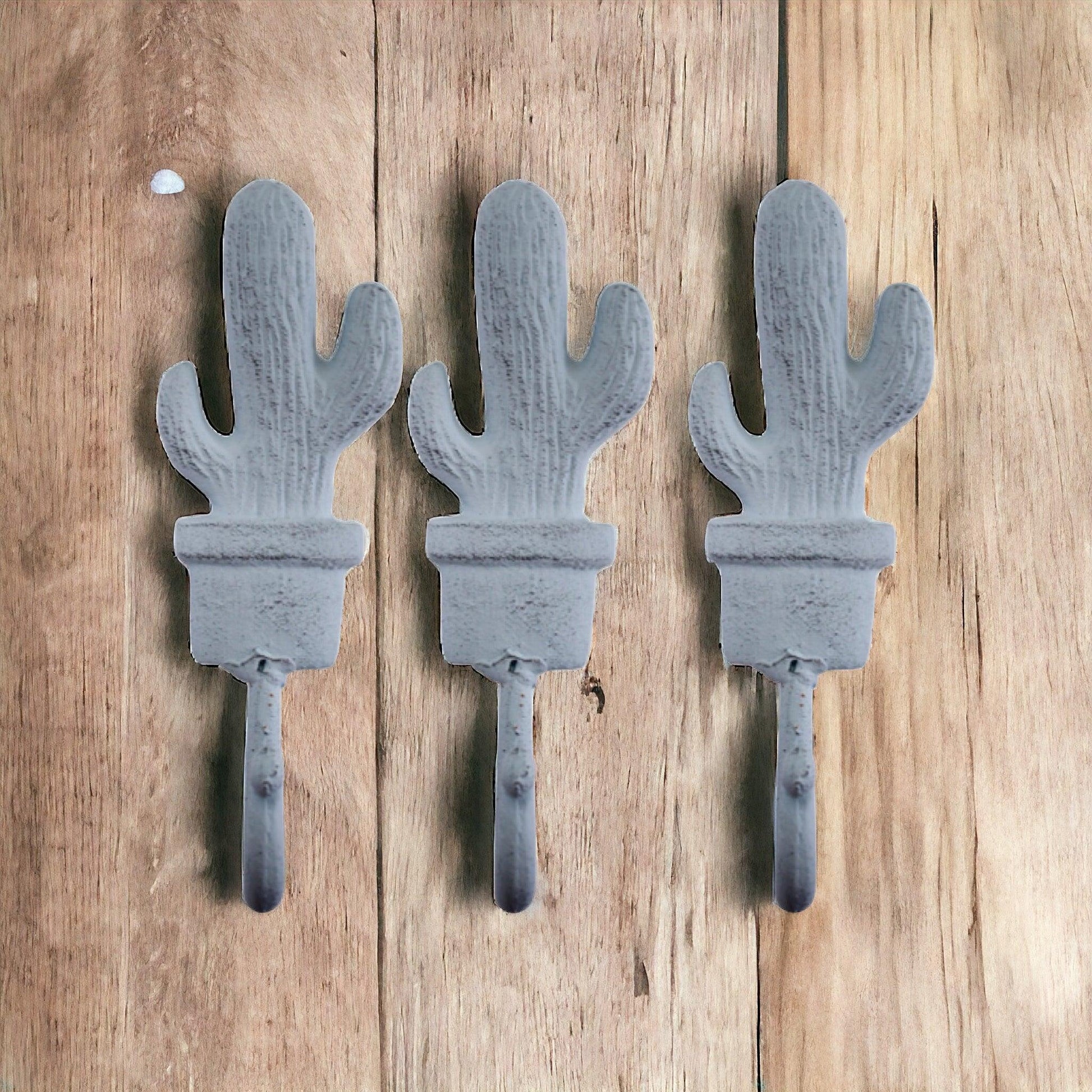 Hook Cactus Light Blue Set of 3 - The Renmy Store Homewares & Gifts 