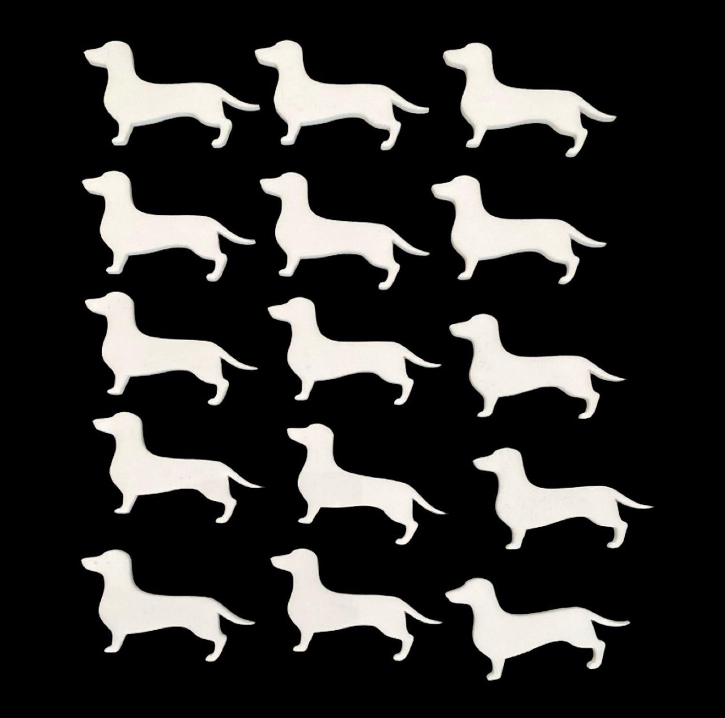 Dachshund Dog Craft DIY Art Acrylic Black White - The Renmy Store Homewares & Gifts 