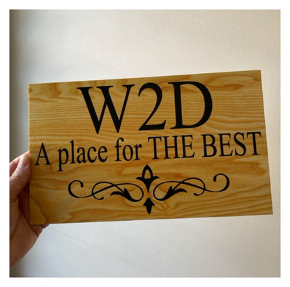 Timber Style Your Text Custom Wording Sign - The Renmy Store Homewares & Gifts 