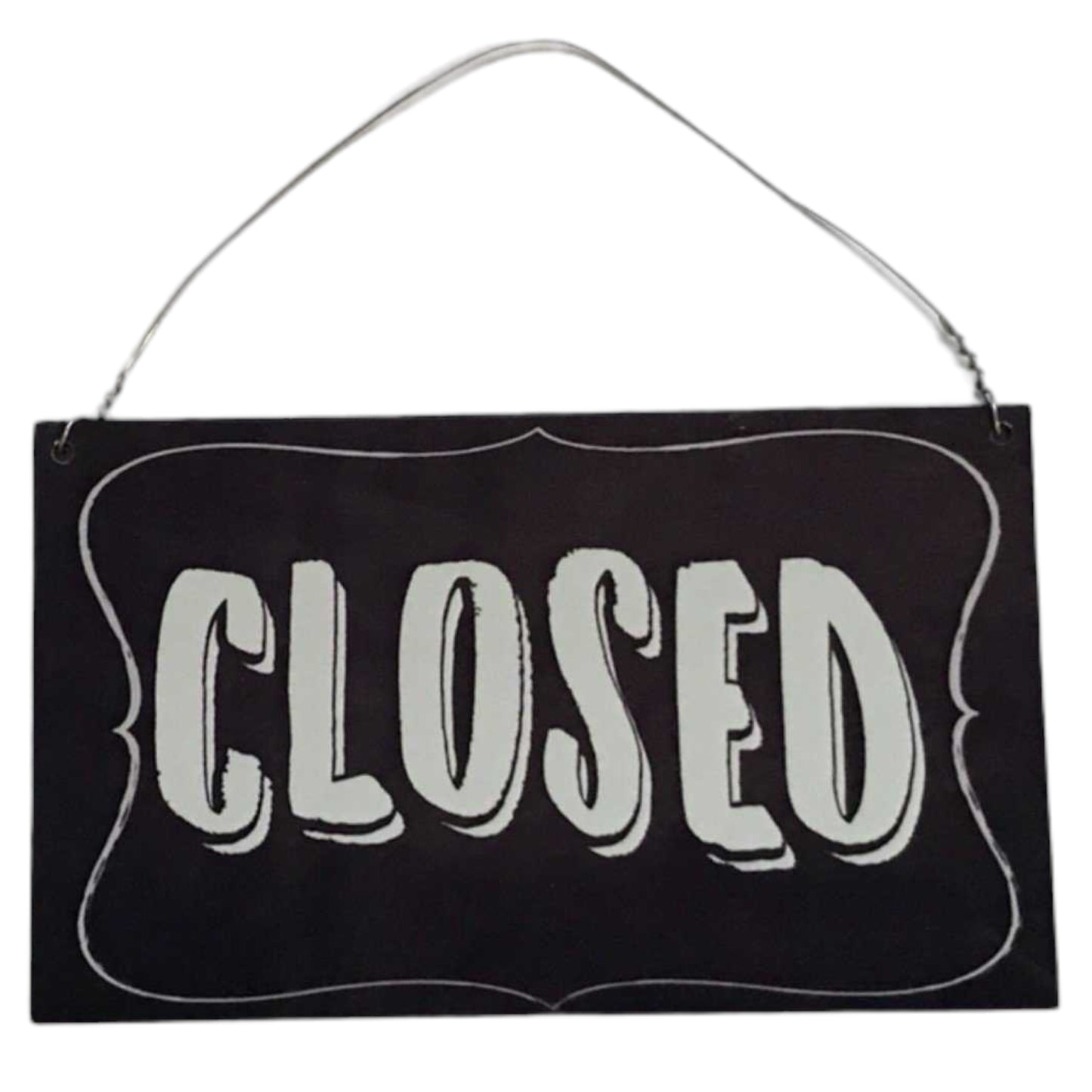 Open Closed Hanging Black Sign - The Renmy Store Homewares & Gifts 