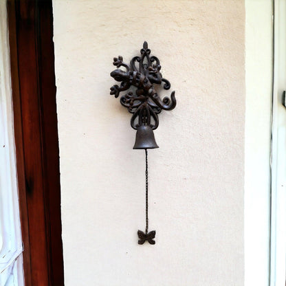 Door Bell Lizard Gecko Butterfly Cast Iron - The Renmy Store Homewares & Gifts 