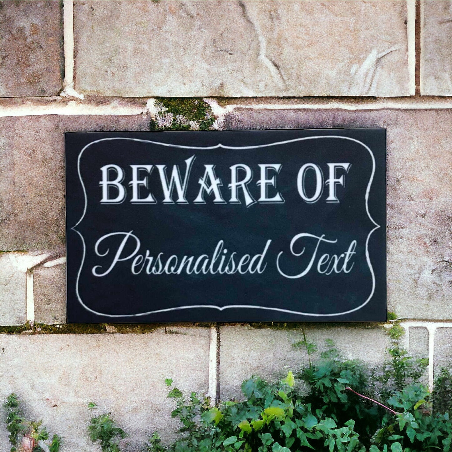 Beware Of Personalised Custom Vintage Sign