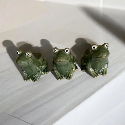 Pot Plant Feet Frog Set of 3 Green - The Renmy Store Homewares & Gifts 