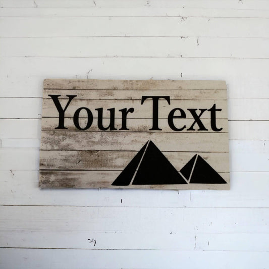 Pyramid Egypt Custom Personalised Sign - The Renmy Store Homewares & Gifts 