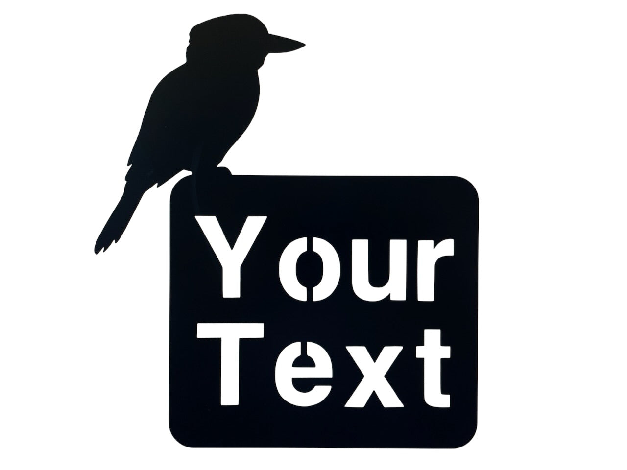 Custom Kookaburra Property Sign - Rusty Metal - Aussie Made