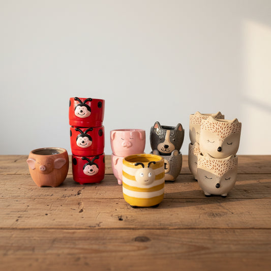 13 Animal Planter Pot Bulk Wholesale Lot | Ceramic Plant Pot