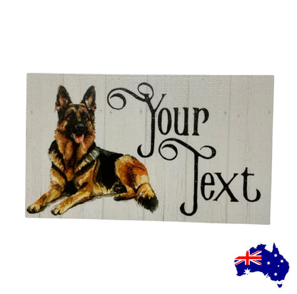 German Shepherd Dog Personalised Custom Sign