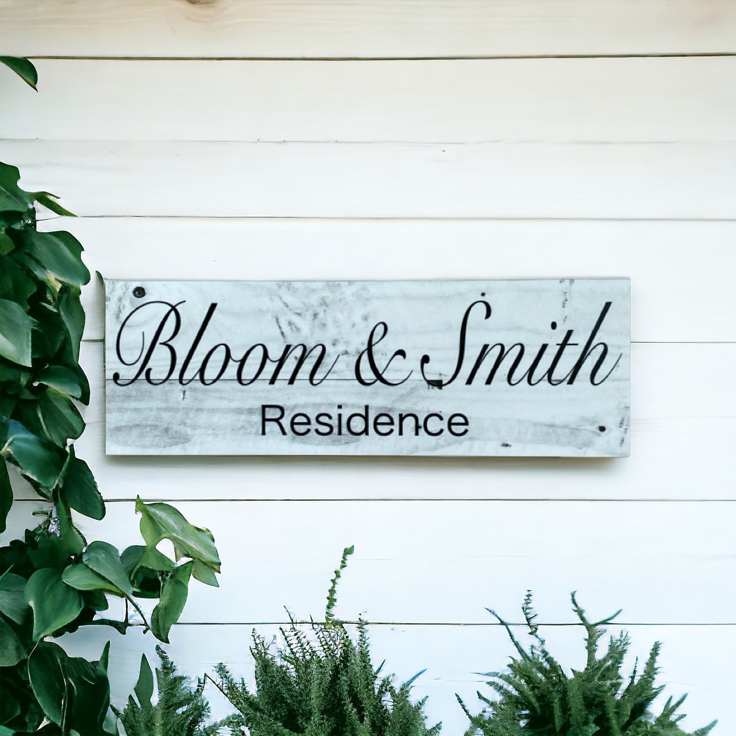 Family Residence Custom Personalised House Rustic Sign - The Renmy Store Homewares & Gifts 