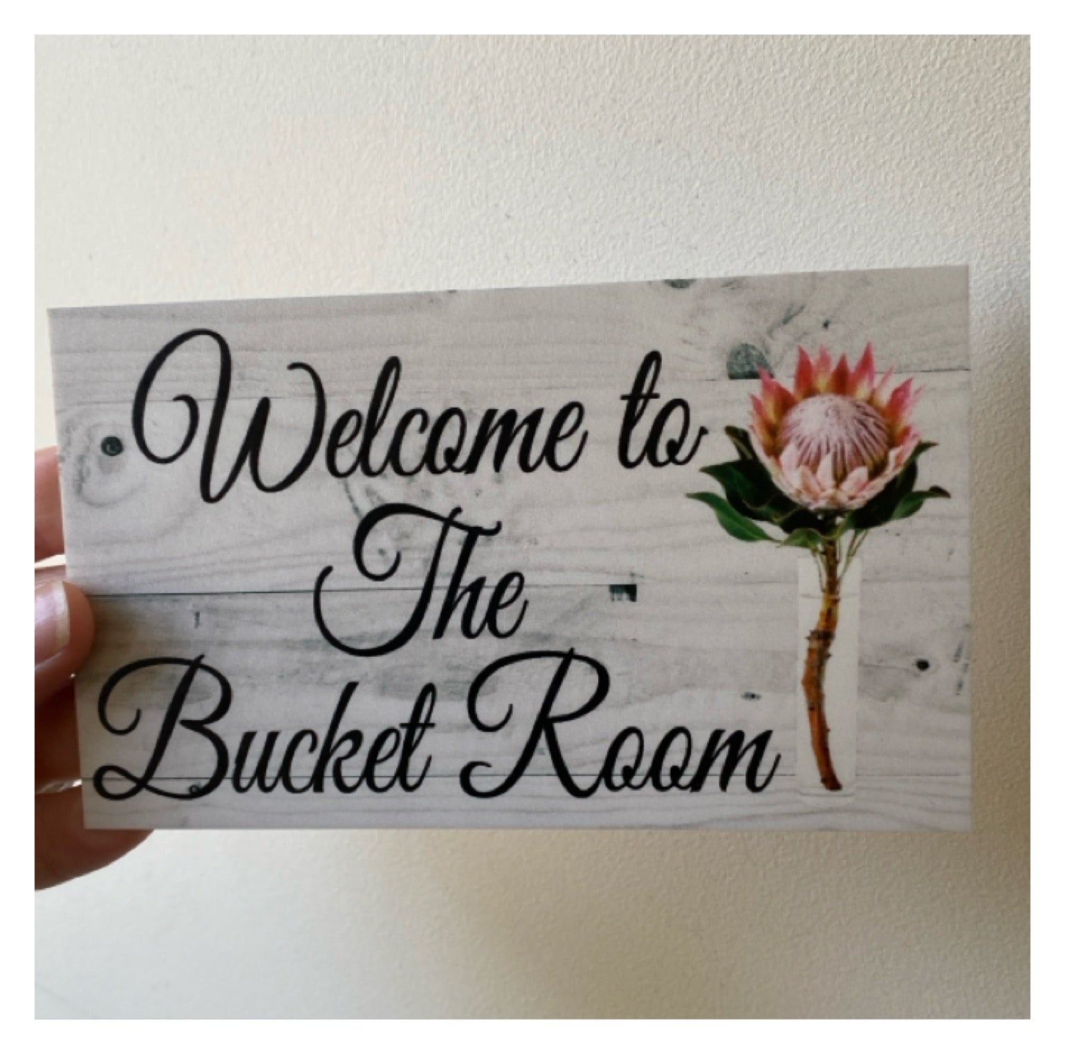 Protea Custom Wording Text Name Sign - The Renmy Store Homewares & Gifts 