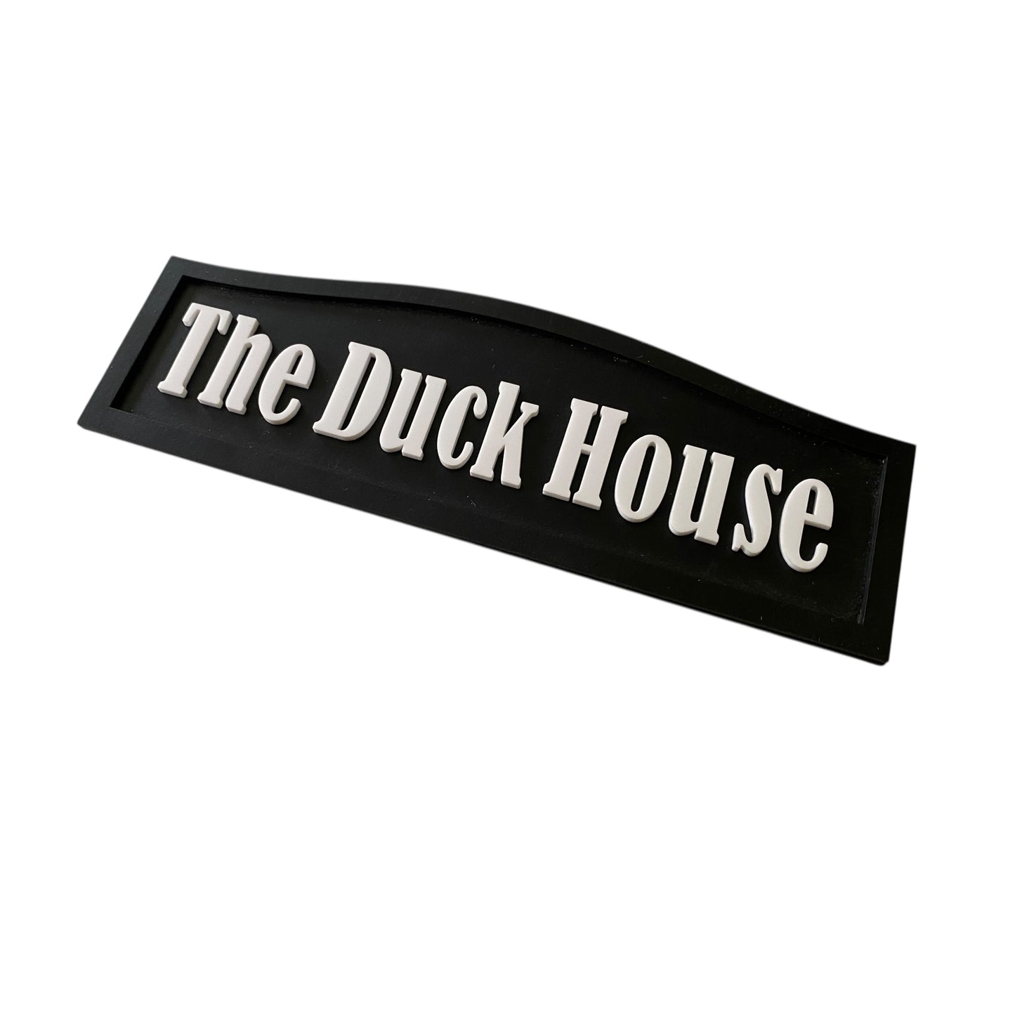 Custom Timber Sign - Personalised The Duck House - Australian Made