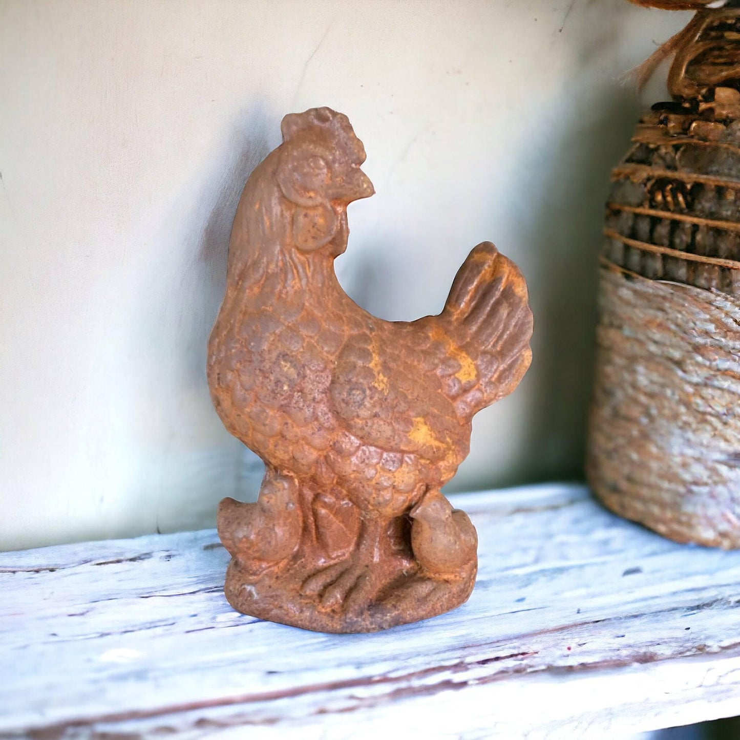 Chicken Chicks Rustic Cast Iron Garden - The Renmy Store Homewares & Gifts 