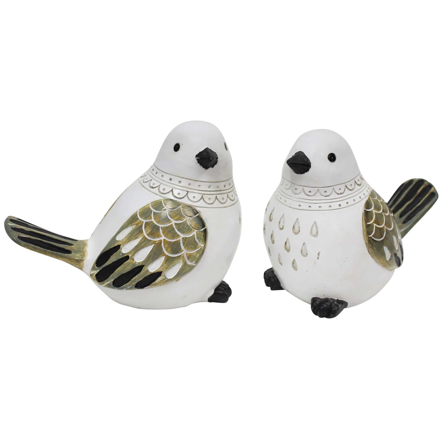 Bird Natural Country Set of 2 Ornament