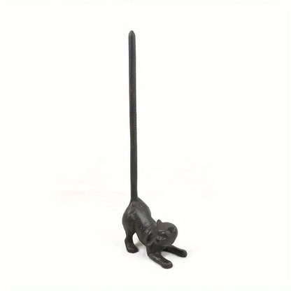 Paper Towel Holder Cat Cast Iron - The Renmy Store Homewares & Gifts 