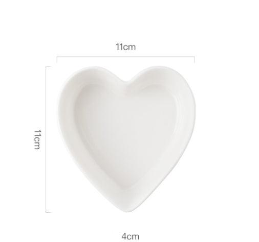 Heart Love Bowl Dish Kitchen Ceramic