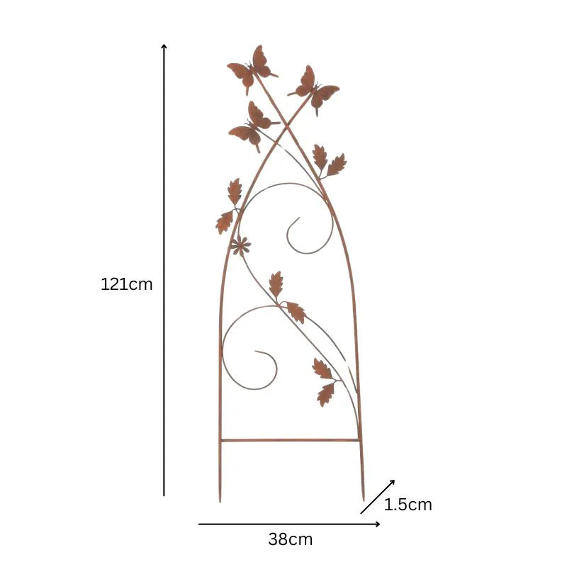 Trellis Stake Plant Support Garden Butterfly
