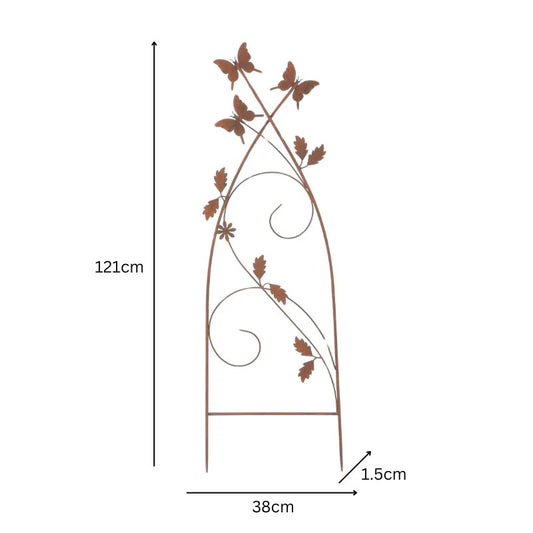 Trellis Stake Plant Support Garden Butterfly