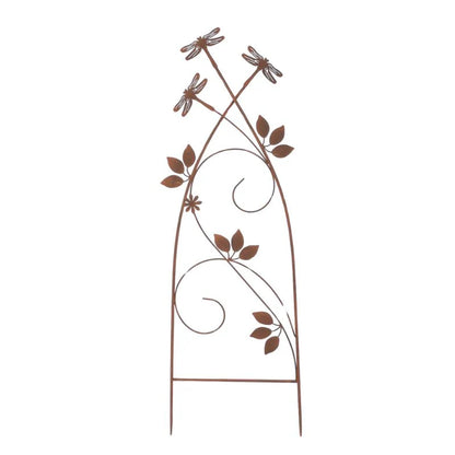 Trellis Stake Plant Support Garden Dragonfly 38x120cm - Metal Garden Decor