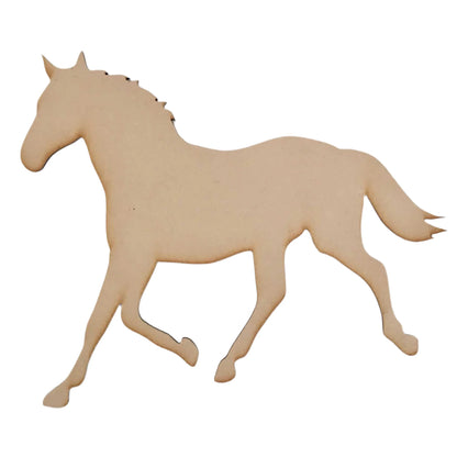 Horse Raw MDF Timber DIY Craft