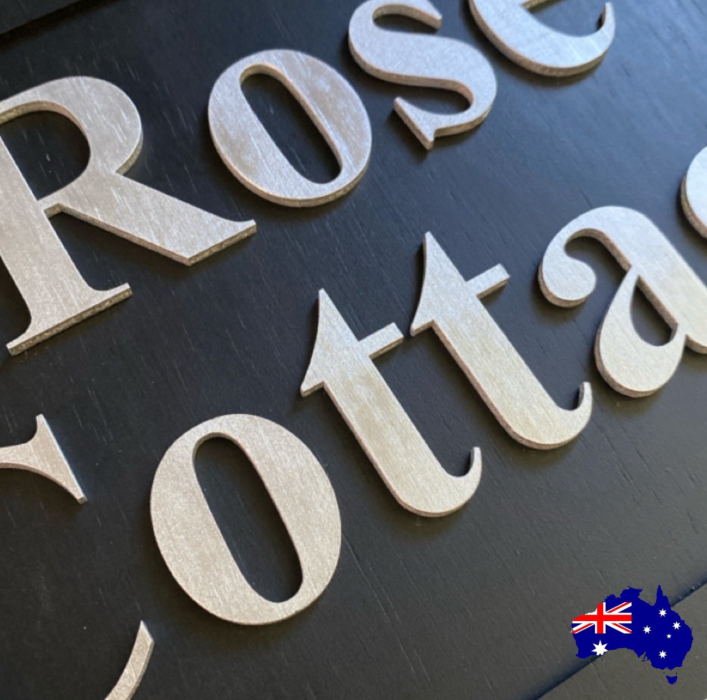 Cottage House Residence Timber Wood Custom Personalised Large Sign