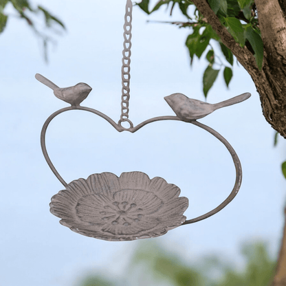 Bird Feeder Bath Rustic Cast Iron Garden Decoration Ornaments - The Renmy Store Homewares & Gifts 