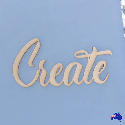 Create Word Wall Quote Art DIY Raw MDF Timber Wood - The Renmy Store Homewares & Gifts 