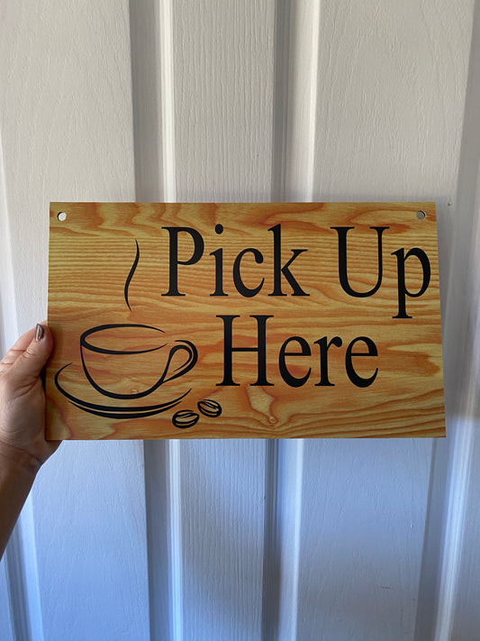 Coffee Cafe Rustic Custom Sign | Personalised Wording Acrylic Signage Australia