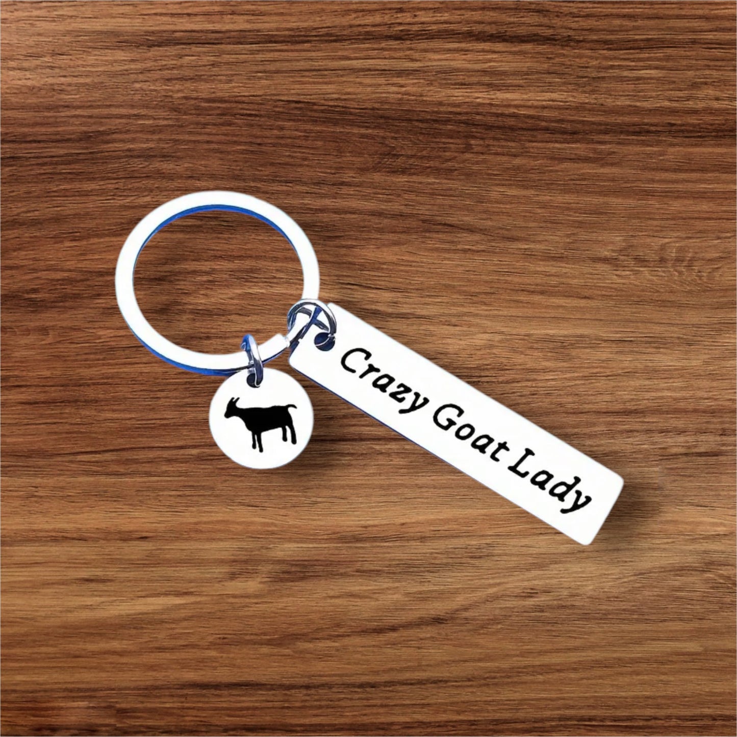 Goat Lover Socks Keyring Bag Love and Goat Sign Gift Set