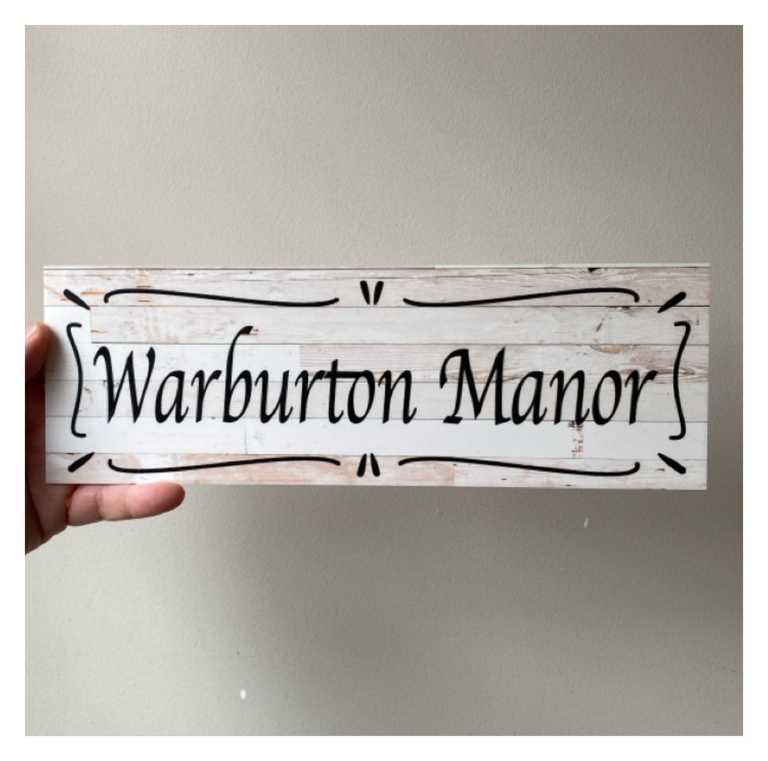 Suite Custom Personalised French White Sign - The Renmy Store Homewares & Gifts 