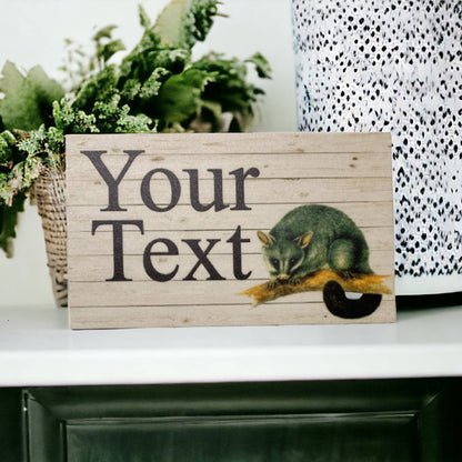 Possum Custom Personalised Sign - The Renmy Store Homewares & Gifts 