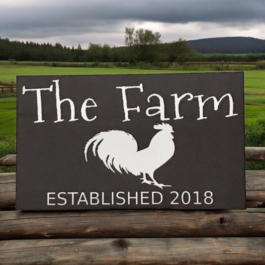 The Farm Est. Custom Year Sign - The Renmy Store Homewares & Gifts 