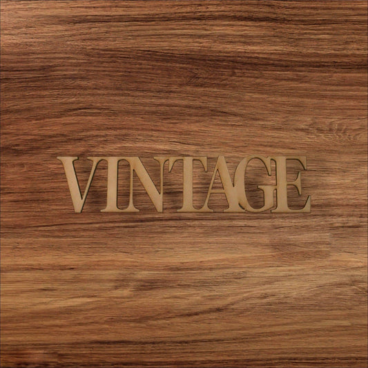 Vintage MDF Shape Word Raw Wooden Wall Art - The Renmy Store Homewares & Gifts 