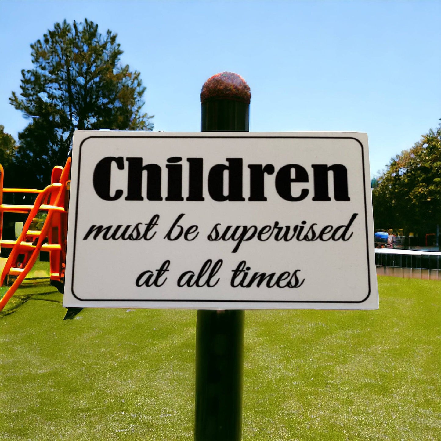 Children Must Be Supervised Business Shop Sign - The Renmy Store Homewares & Gifts 