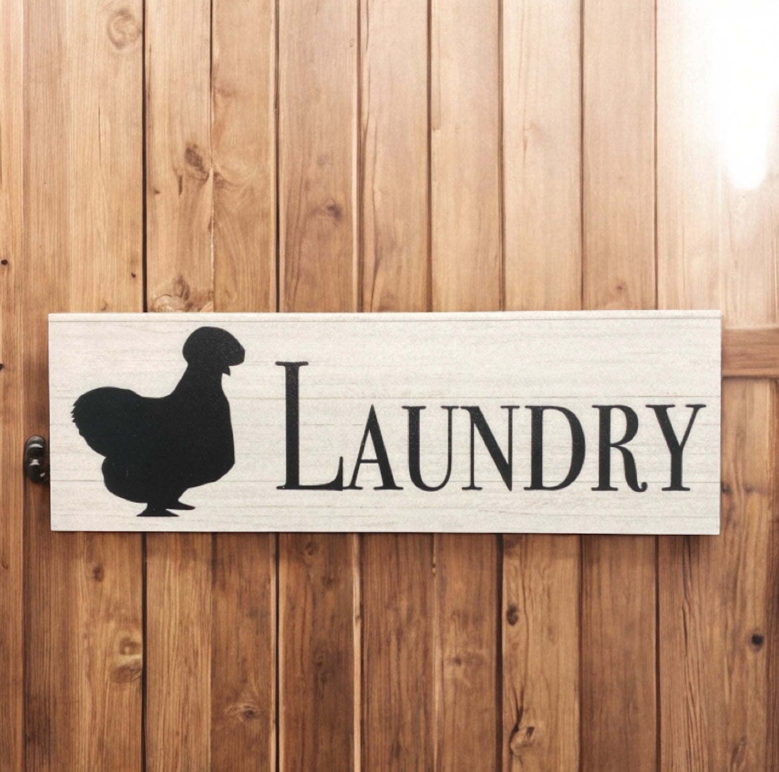 Silkie Chicken Toilet Laundry Bathroom Sign - The Renmy Store Homewares & Gifts 