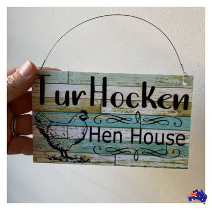 Chicken Chick Inn Custom Personalised Sign - The Renmy Store Homewares & Gifts 