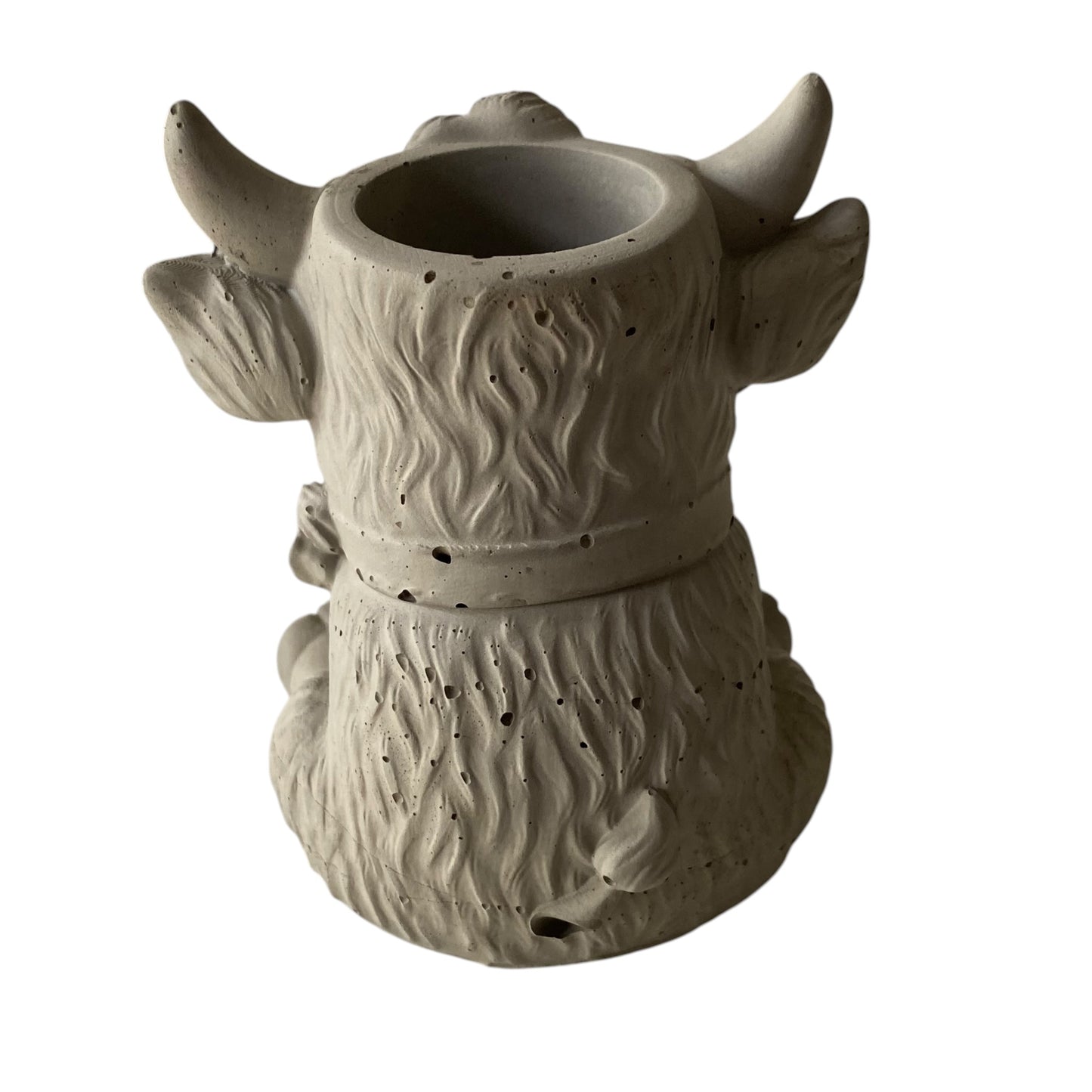 Highland Cow Harry Planter Pot | Handmade Concrete | Succulent Vase Pen Holder | Aussie Made