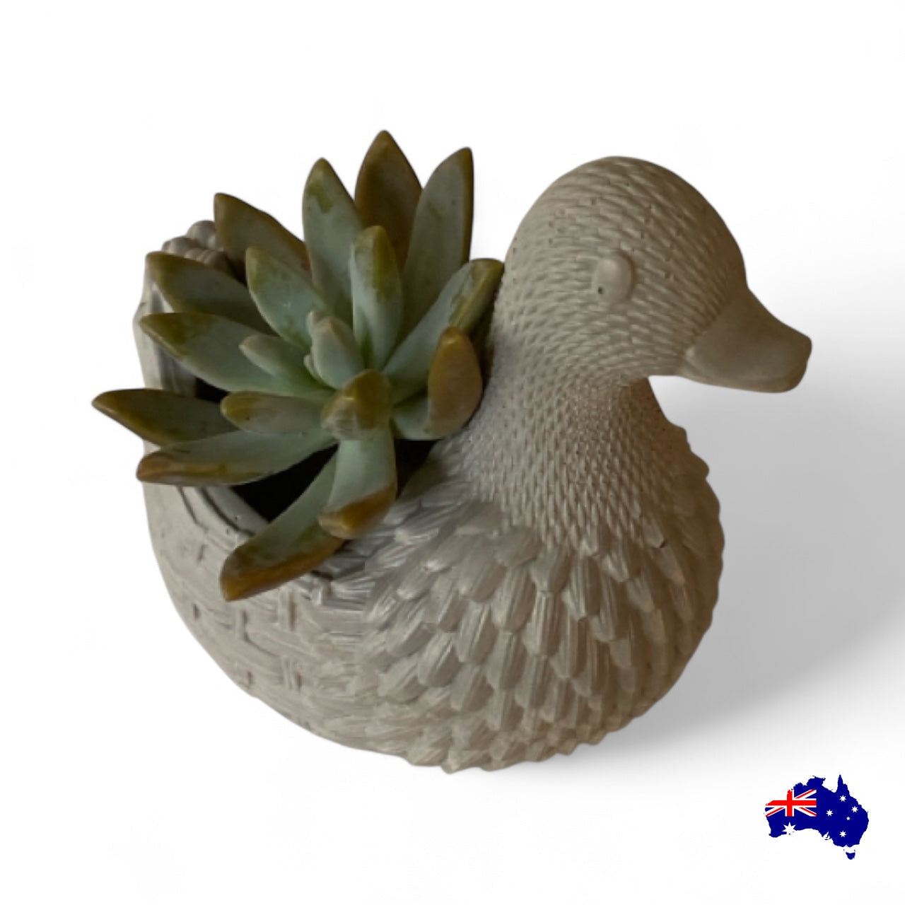 Planter Pot Duck Aussie Handmade Concrete
