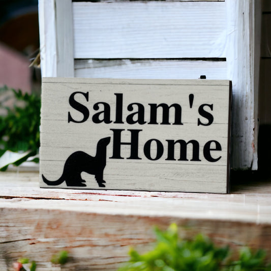 Ferret Home Custom Personalised Sign - The Renmy Store Homewares & Gifts 