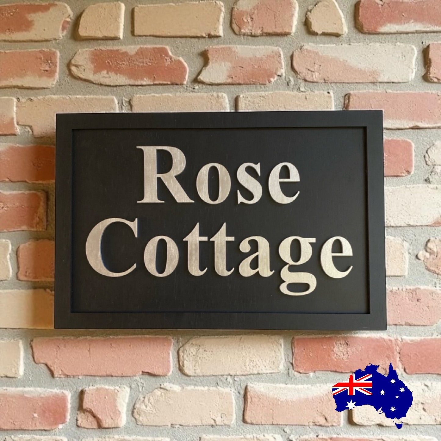 Cottage House Residence Timber Wood Custom Personalised Large Sign