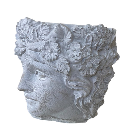 Handmade Concrete Planter Pot Lady Flower - Australian Made Succulent Pot - Set of 1, 2 or 3