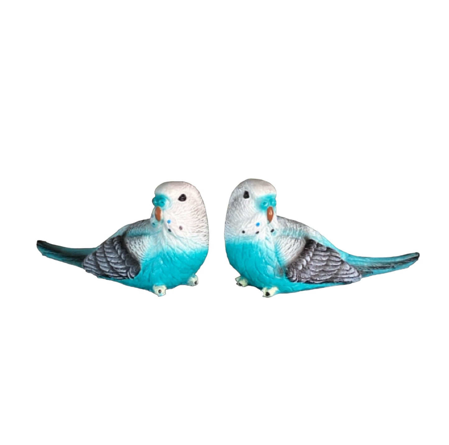 Budgie Bird Ornament Paperweight Blue - The Renmy Store Homewares & Gifts 