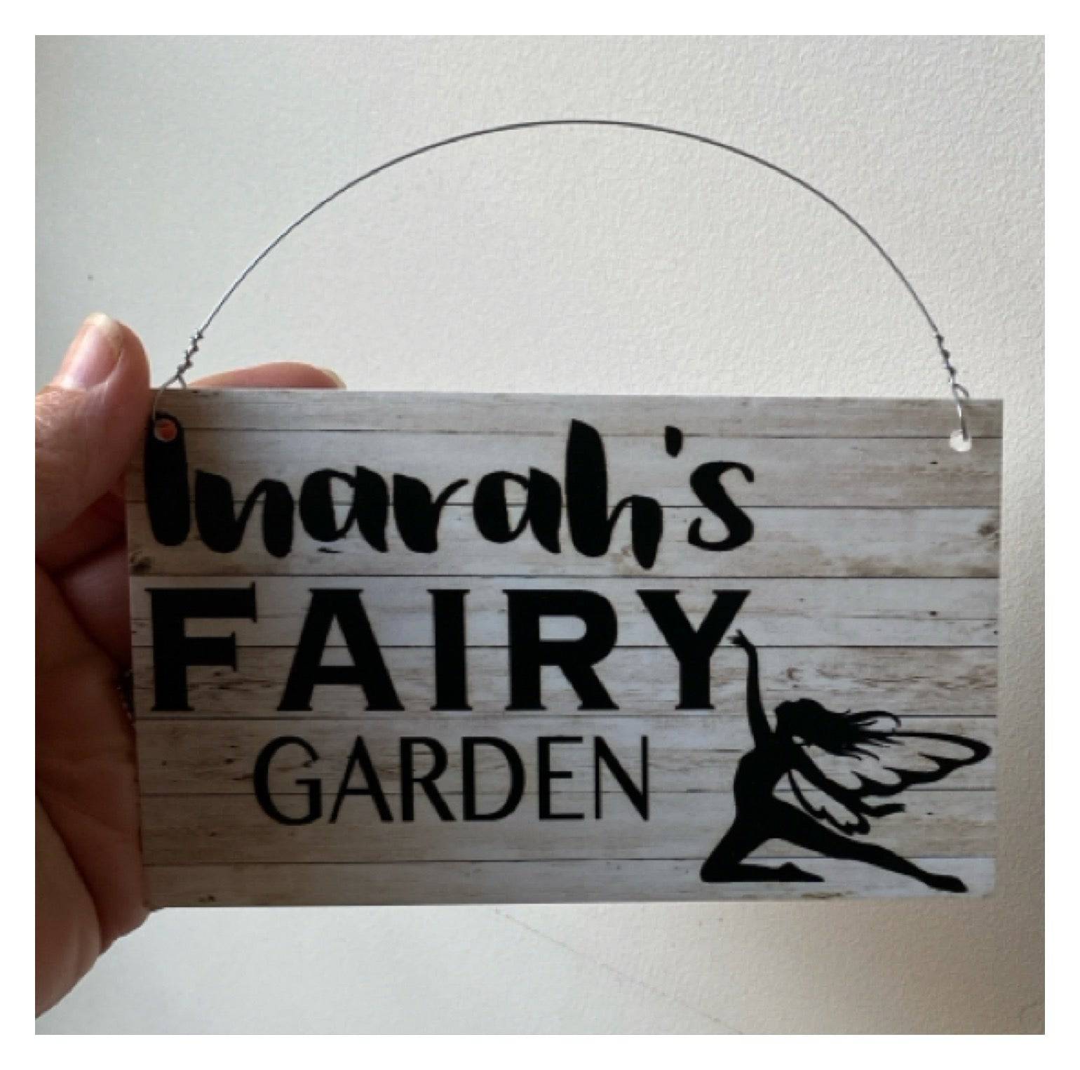 Fairy Garden Custom Name Sign - The Renmy Store Homewares & Gifts 