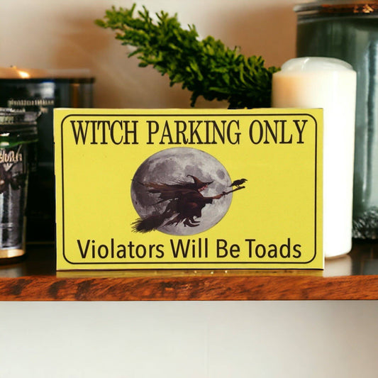 Witch Parking Sign - The Renmy Store Homewares & Gifts 