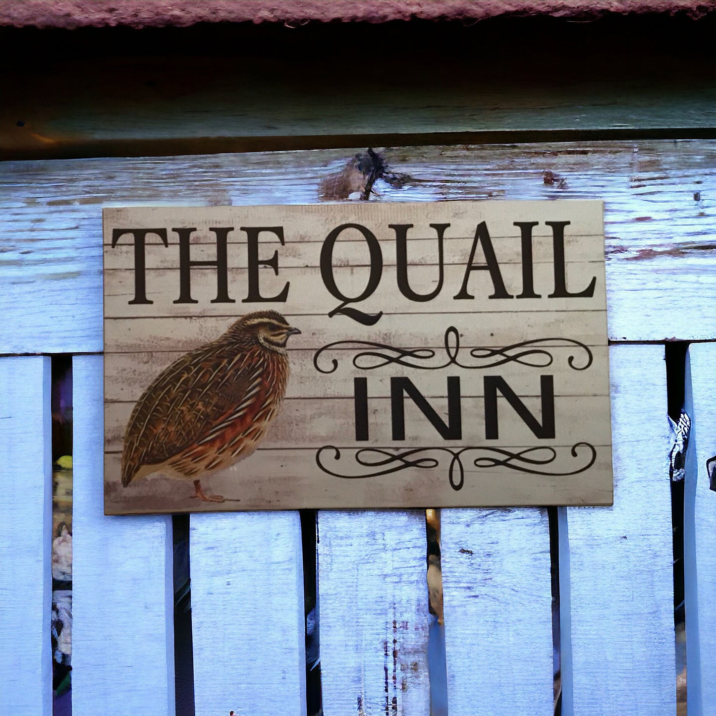 Quail Bird Inn Sign - The Renmy Store Homewares & Gifts 