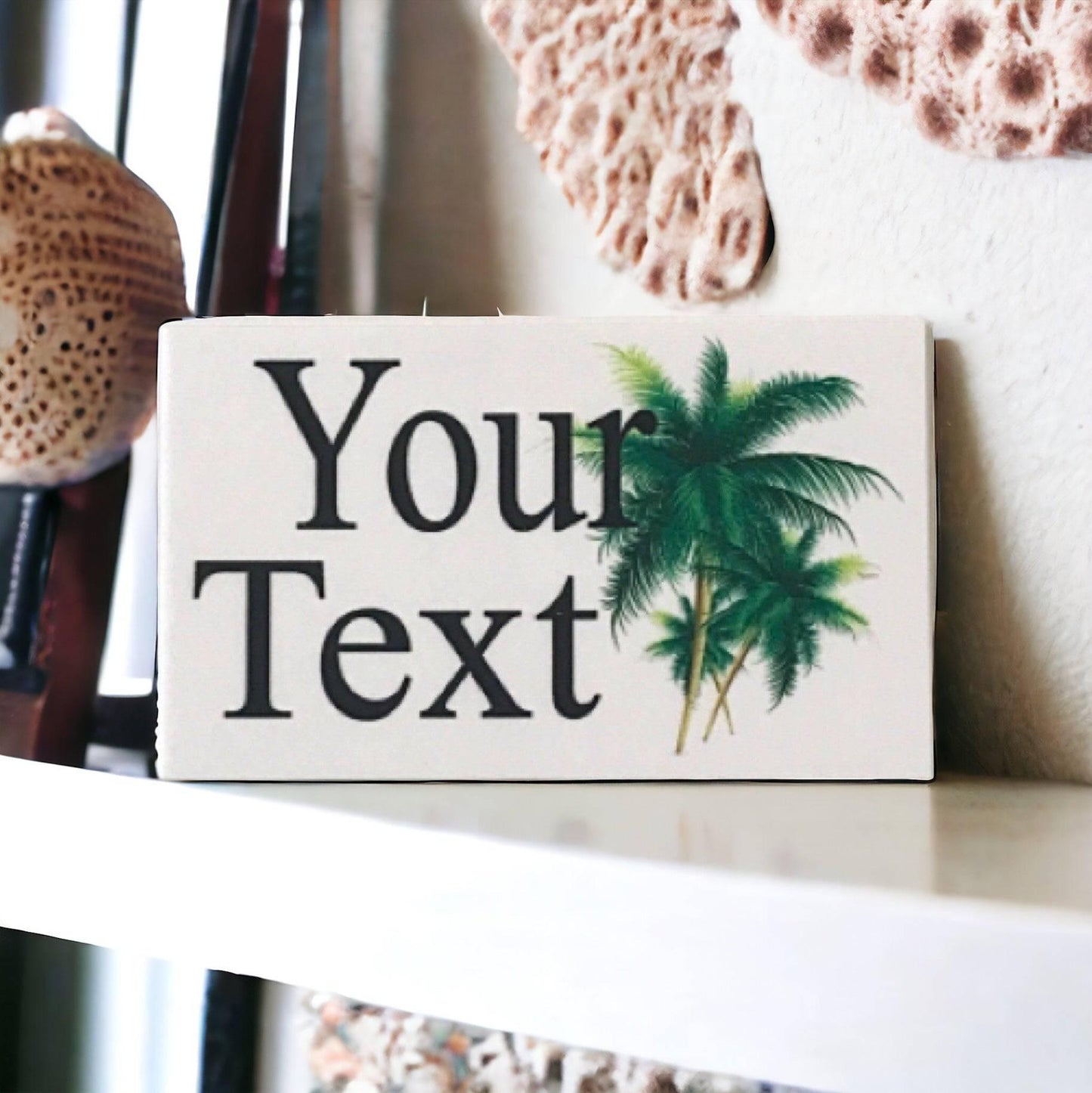 Tropical Palm Tree Custom Personalised Sign - The Renmy Store Homewares & Gifts 